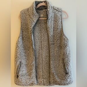 Thread & Supply Neutral Light Taupe Sherpa Vest